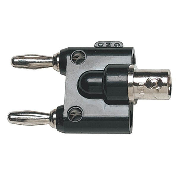 BP881 Stapelbare Doppelbananenstecker auf BNC-Stecker