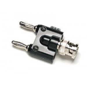 BP880 Stapelbare Doppelbananenstecker auf BNC-Buchse