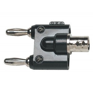 BP881 Stapelbare Doppelbananenstecker auf BNC-Stecker